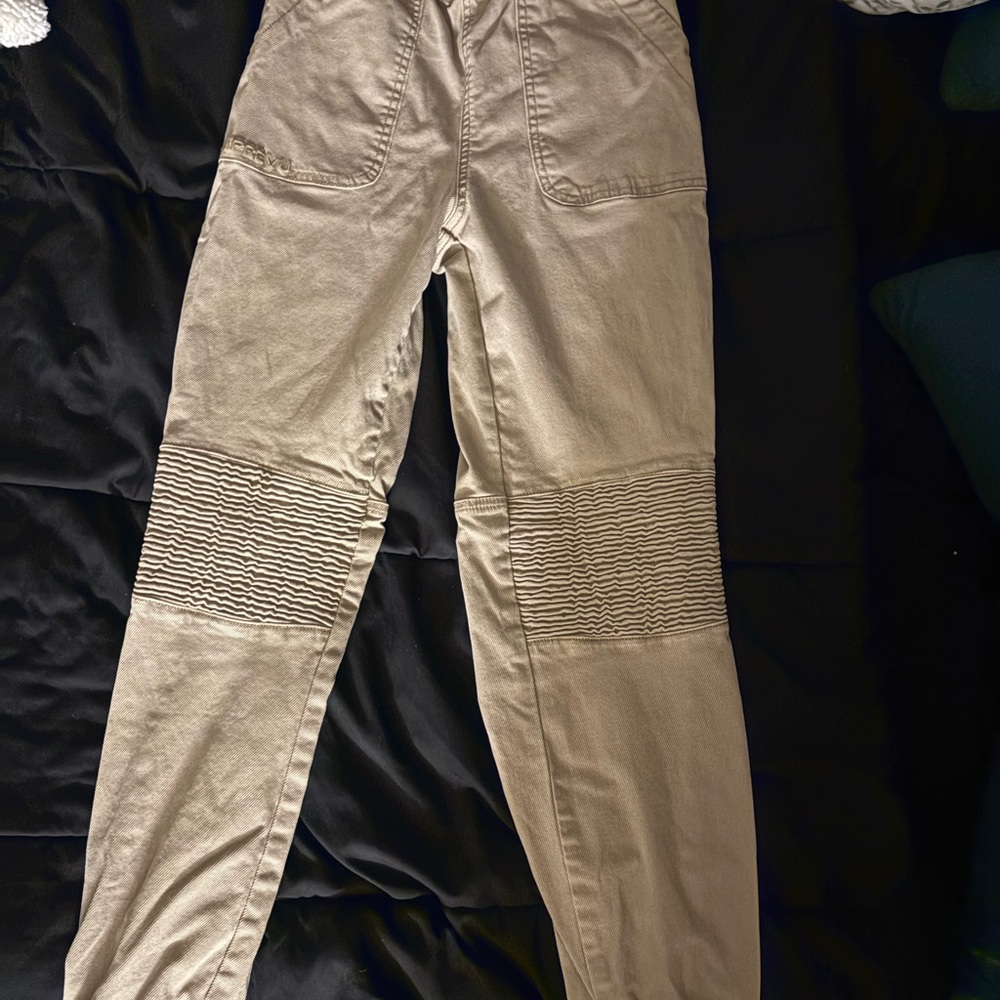 Imprevu by Evelina designer cargo pants with ribbed knee